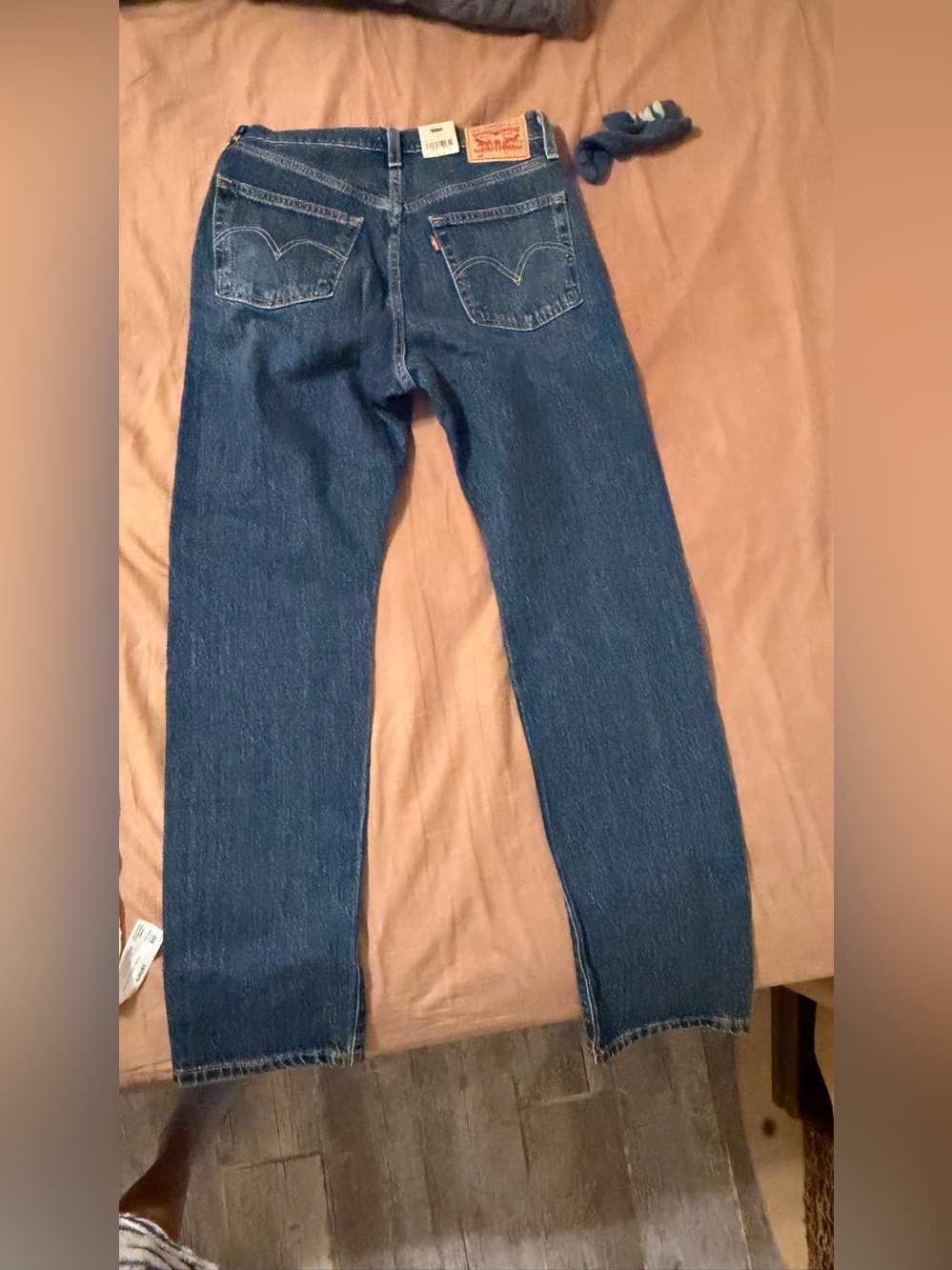 NWT Women’s Levi's Blue Straight-Leg Jeans